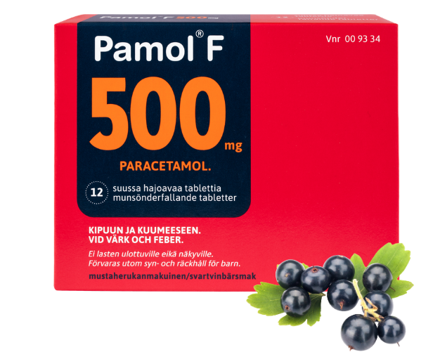 Pamol®F -tabletti sulaa suuhun sekunneissa